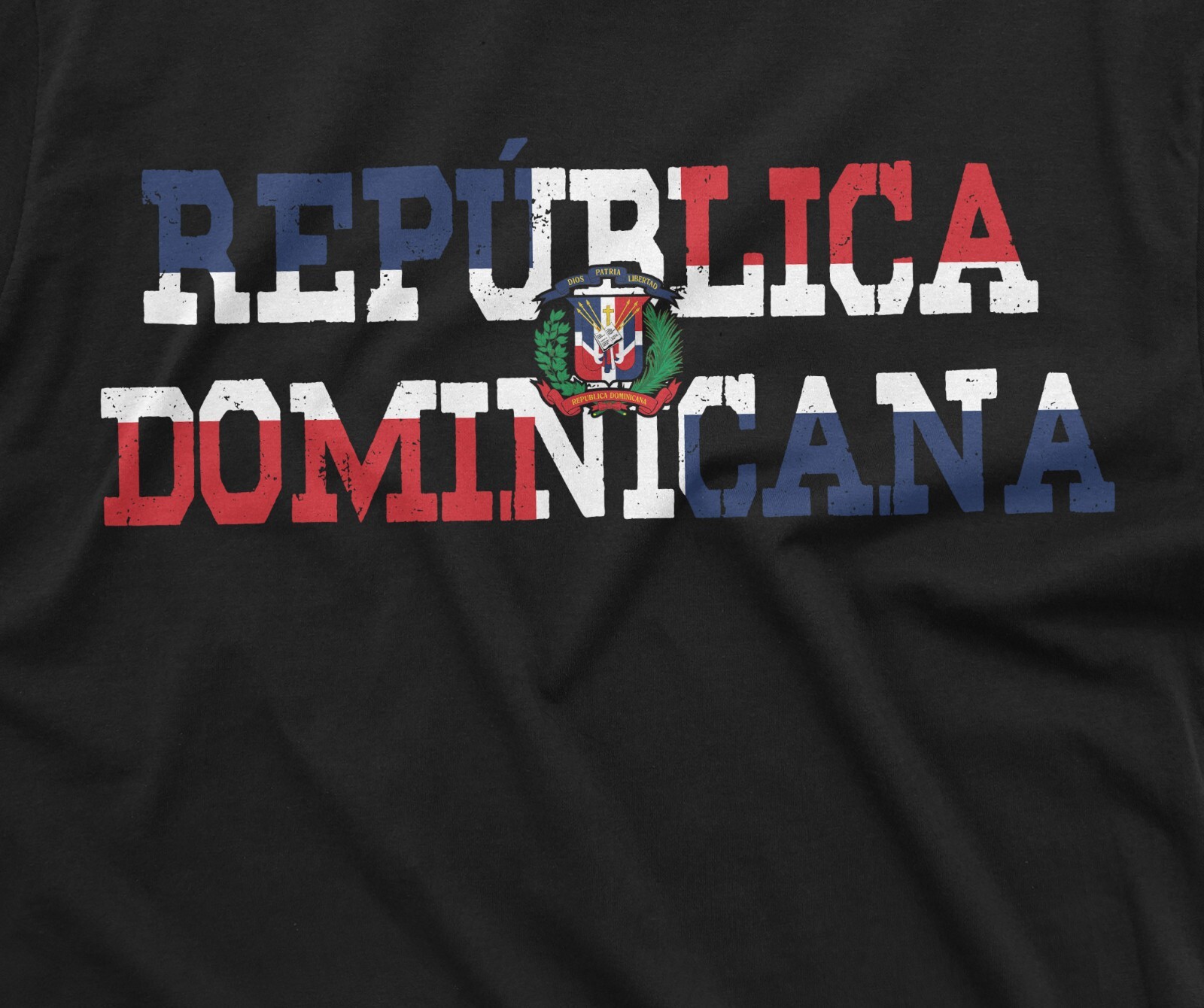 RepÃºblica Dominicana T-shirt Dominican Republic Flag Coat of Arms Patriotic Tee