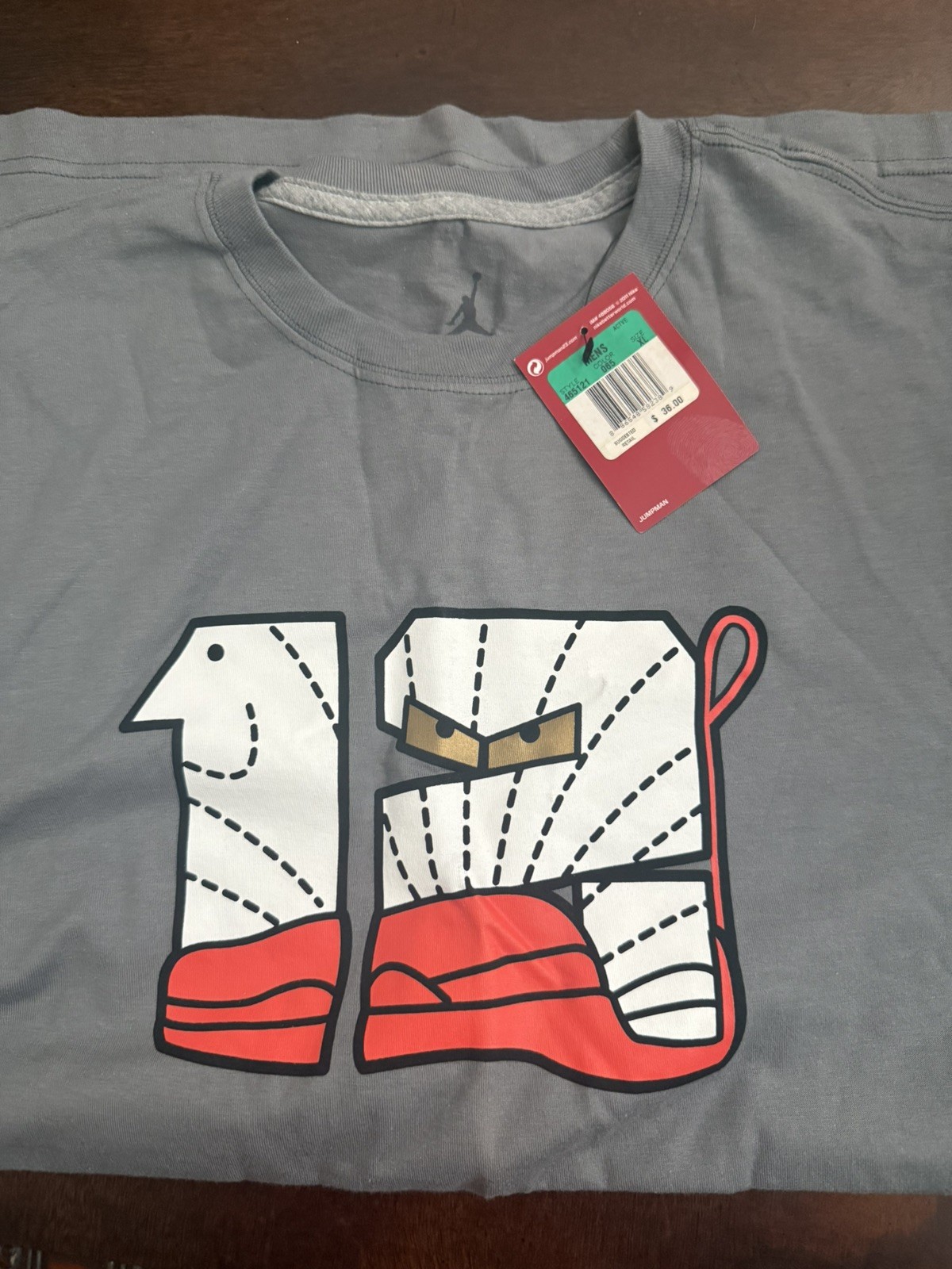 Air Jordan 12 Retro Cool Grey “12” T-Shirt (Size XL)