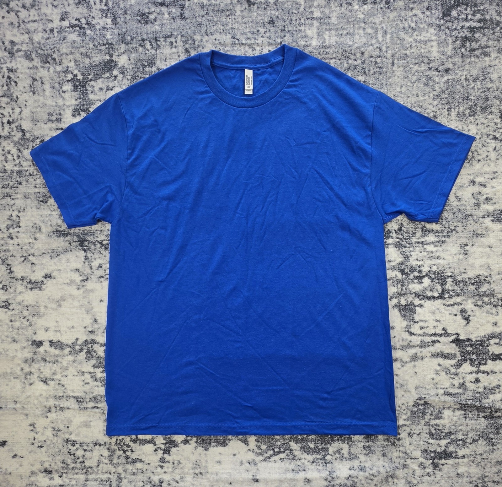 American Apparel 1301 Heavyweight Cotton T-Shirt Blue XL New Without Tags