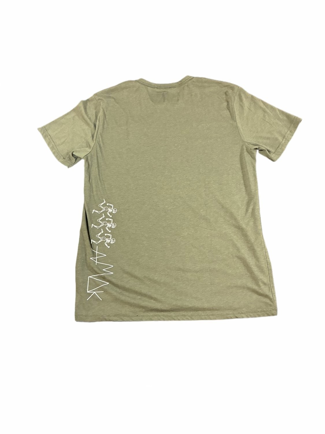 Roark T-Shirt Run Amok Mens S Olive Green Crew Neck Short Sleeve