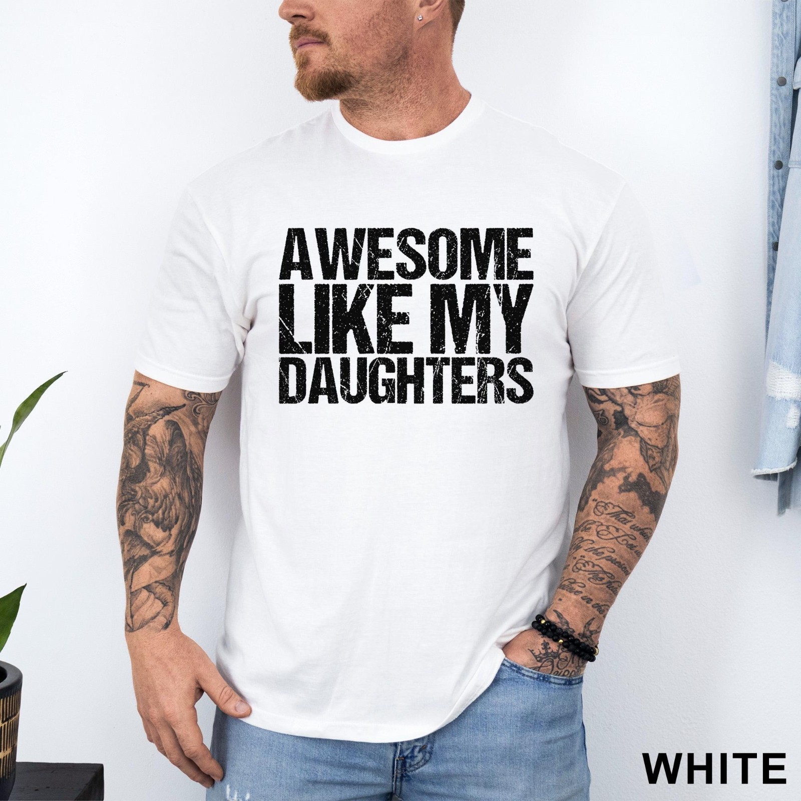 Awesome Like My Daughters Shirt, Daughters Father’s Day Tee T-Shirt