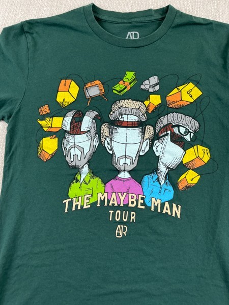 AJR The Maybe Man Tour T Shirt Mens Small S Green Music Band Official Merch
