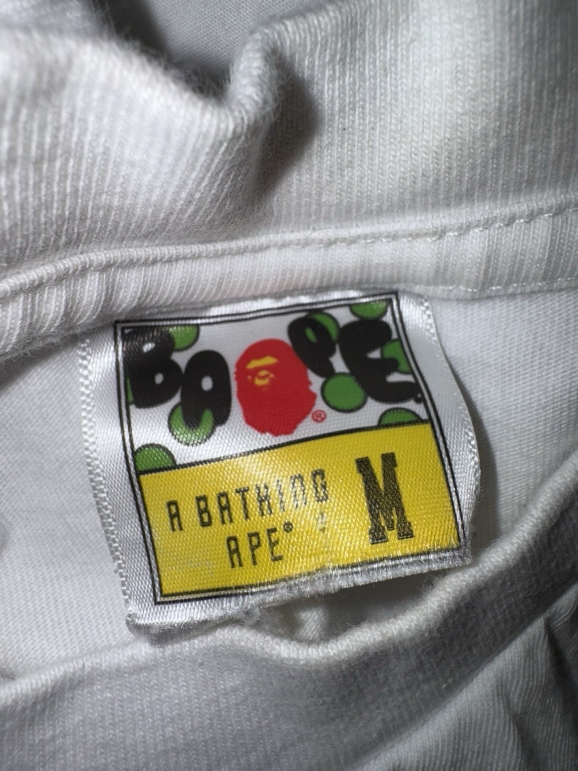 A Bathing Ape BAPE Store China Ape Head Graphic Logo Tee White Men’s M