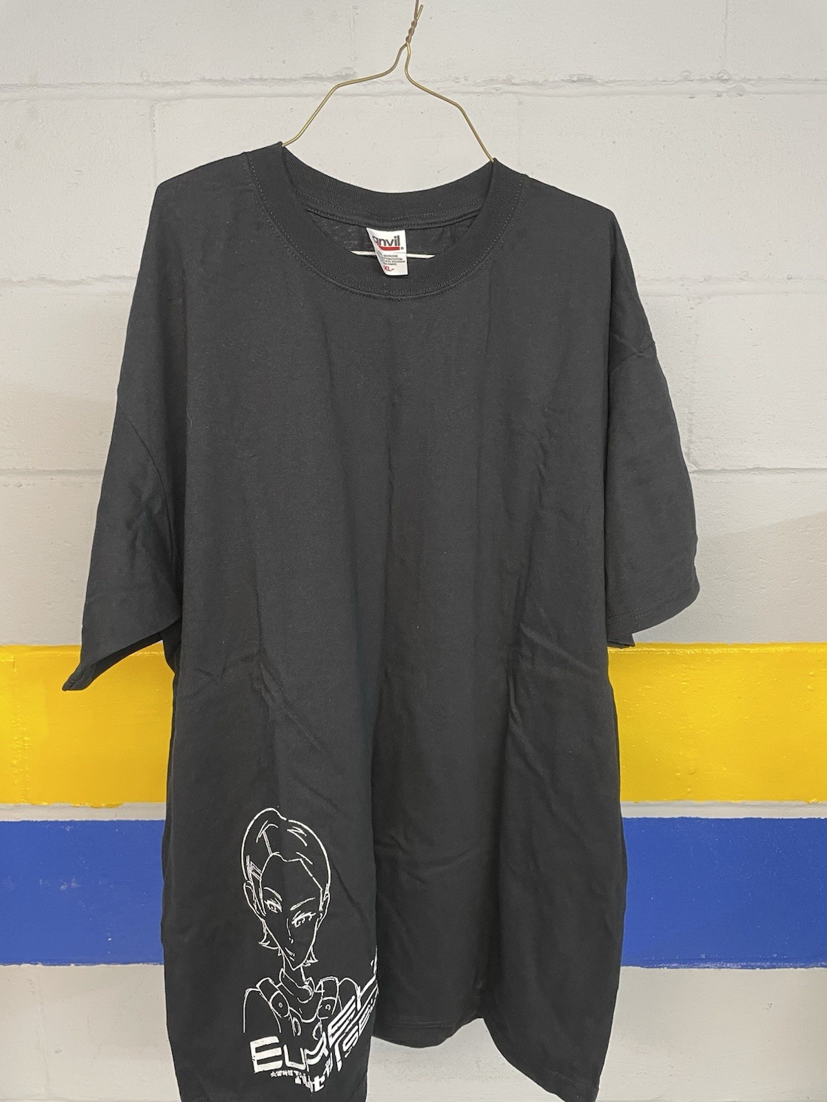 Eureka Seven Anime Shirt Black Short Sleeve XL Anvil Tag New Never Worn