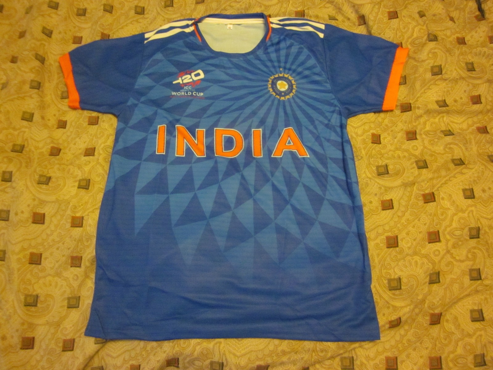 India T20 2022 Cricket Team World Cup Jersey Size 42 Medium Brand New!!