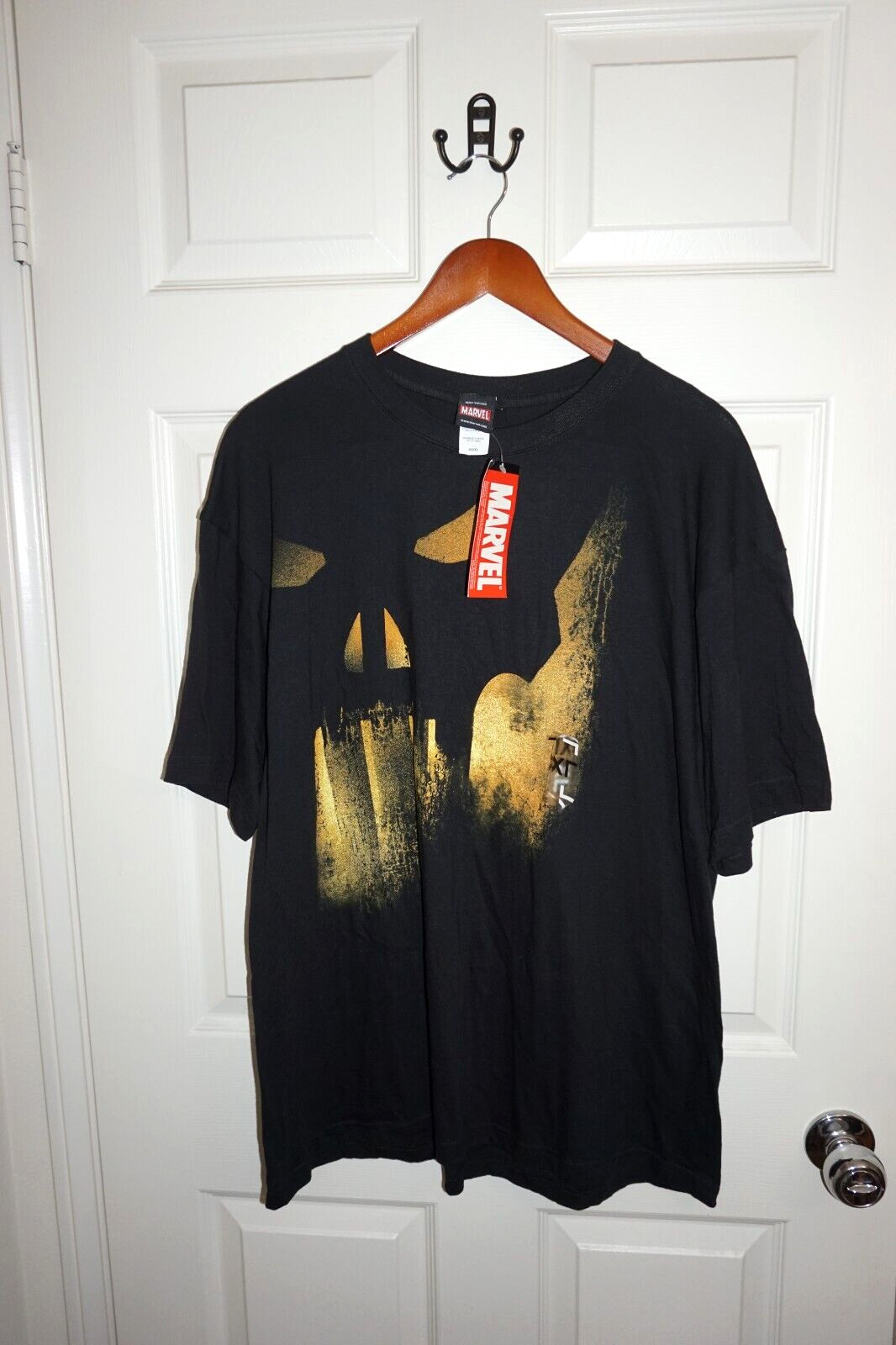 ++ RARE *NOS* MAD ENGINE MARVEL PUNISHER SHADOW SKULL Men’s XL T-Shirt ++