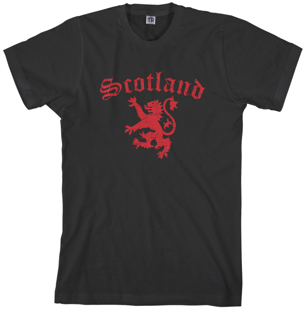 Threadrock Men’s Lion Rampant Of Scotland T-shirt Royal Flag