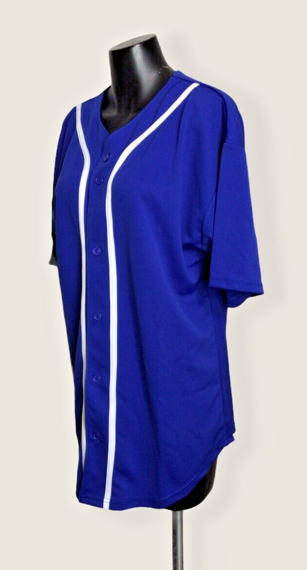 Hat and Beyond Baseball TShirts Size L Button Up Jersey Hipster Hip Hop