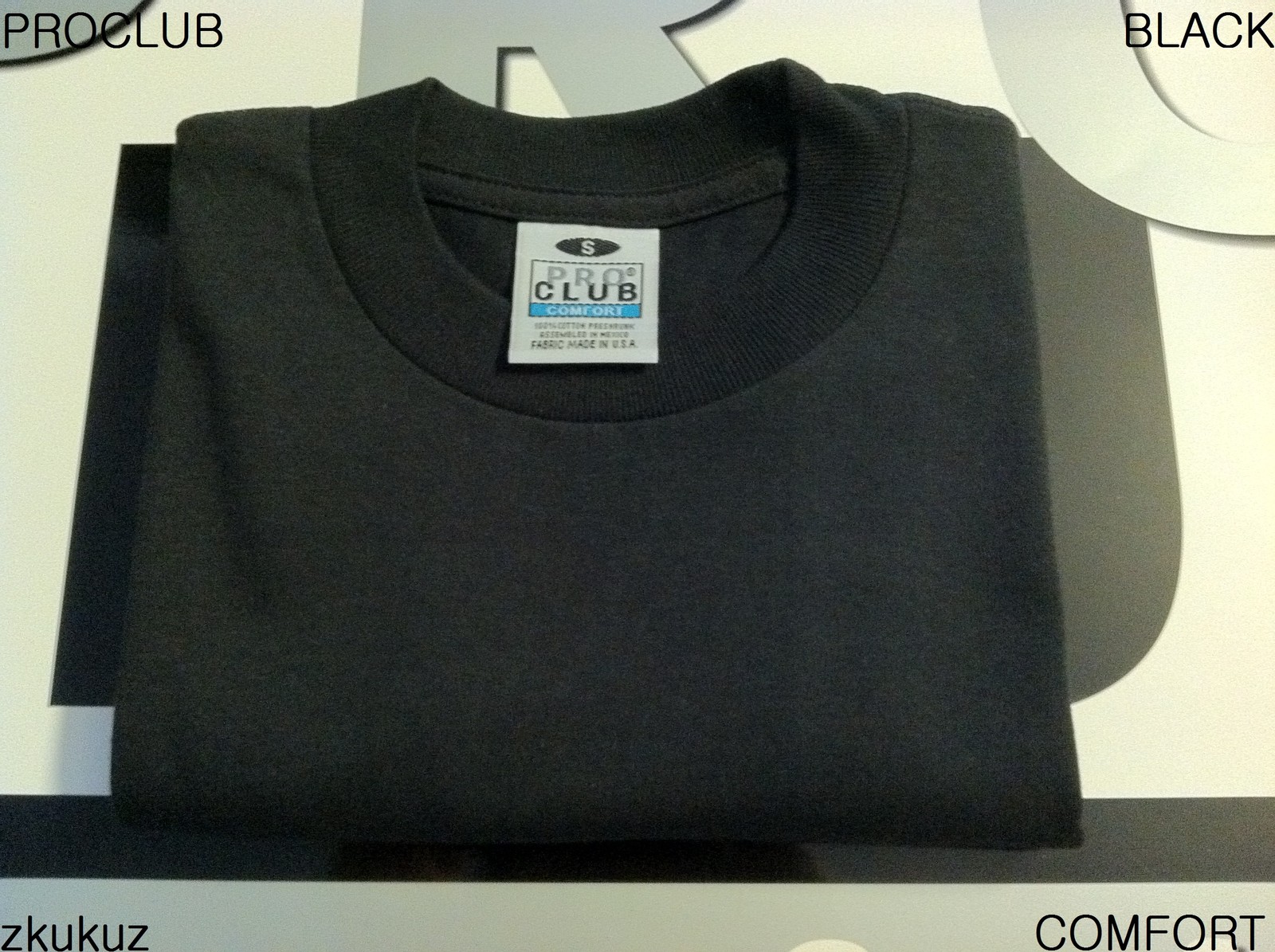 3 NEW PROCLUB COMFORT PLAIN T-SHIRT BLANK BLACK TEE PRO CLUB 3X-LARGE 3XL 3PC