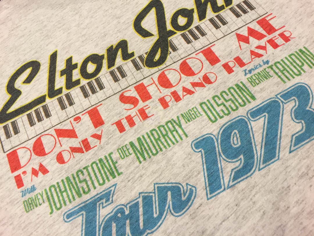 Goodbye Yellow Brick Road 1973 Vintage Tour jersey T-SHIRT