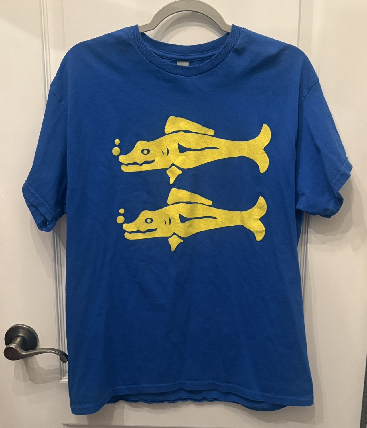 Blue Barracudas Vintage 90s Team Costume Royal Blue Basic Men’s T-Shirt Large