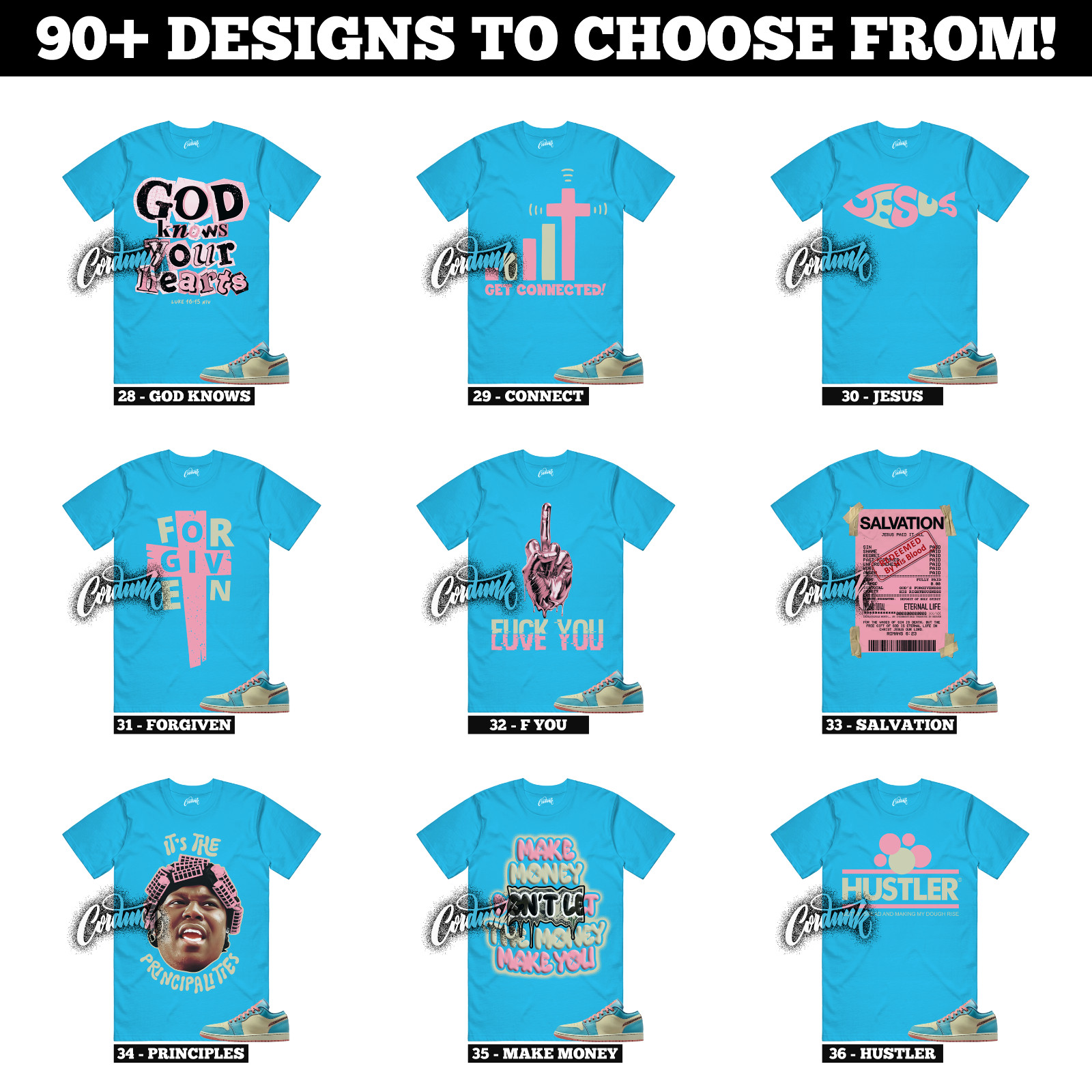 1 Somos Eternos Denim Turquoise Smokey Blue Red Stardust Stone T Shirt to Match