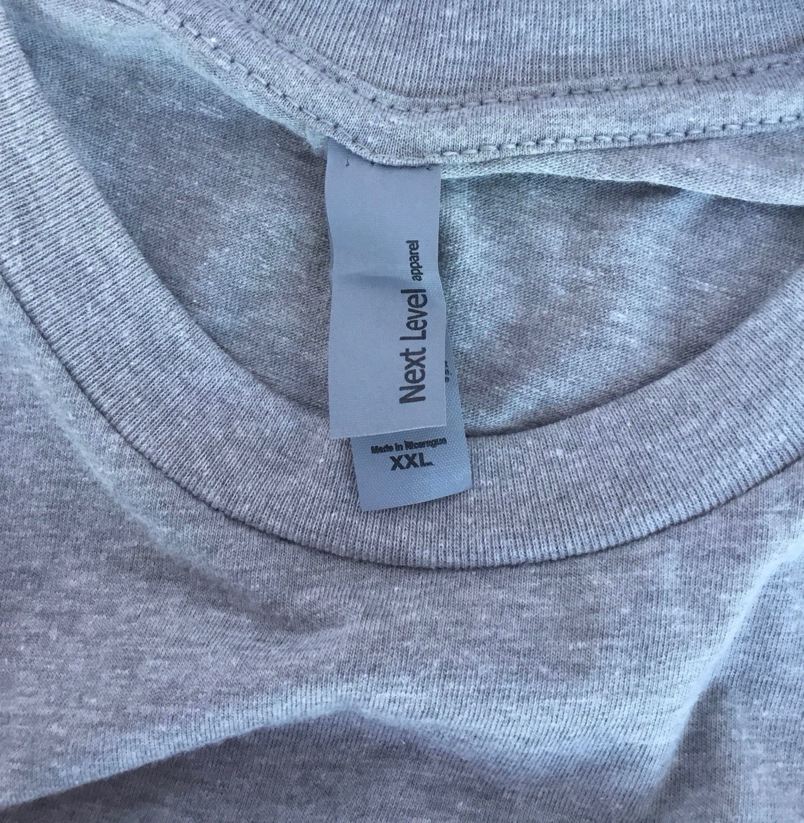 Budweiser T Shirt Grey With Logo By Next Level Apparel NWT Mens XXL