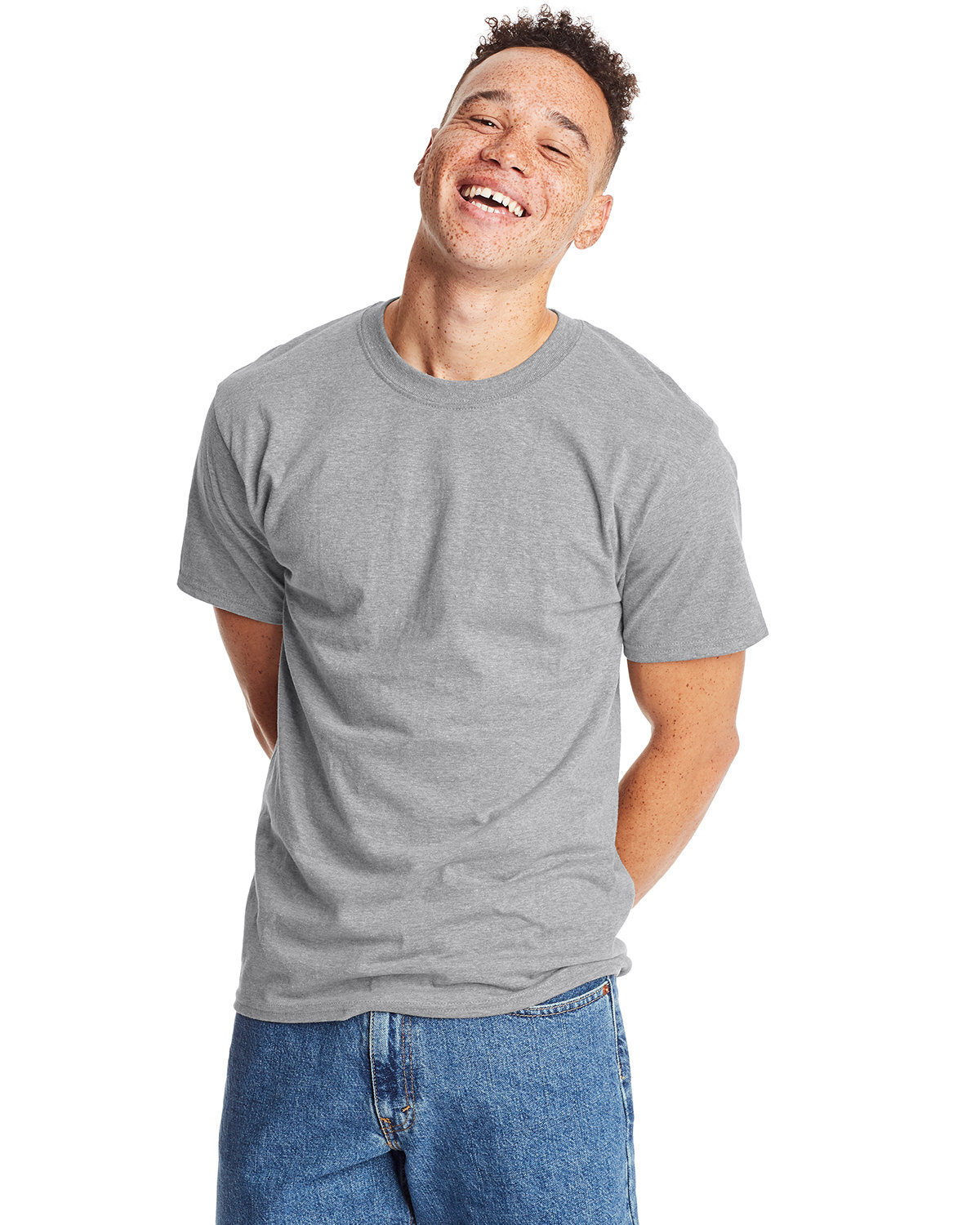 3 Pack Of Hanes 5180 Unisex Plain Blank Casual Beefy-T Shirt Stylish T-Shirt