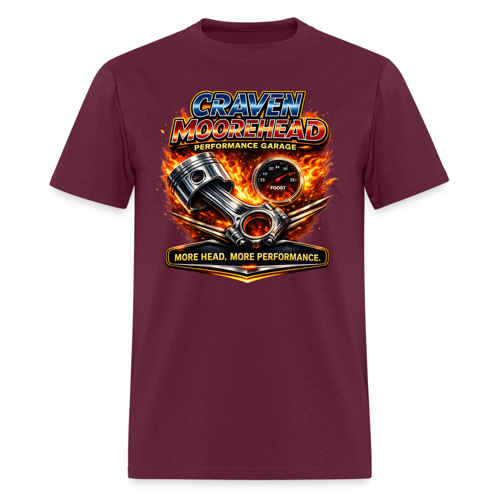 Craven Moorehead Performance Garage Funny Adult Humor T-Shirt