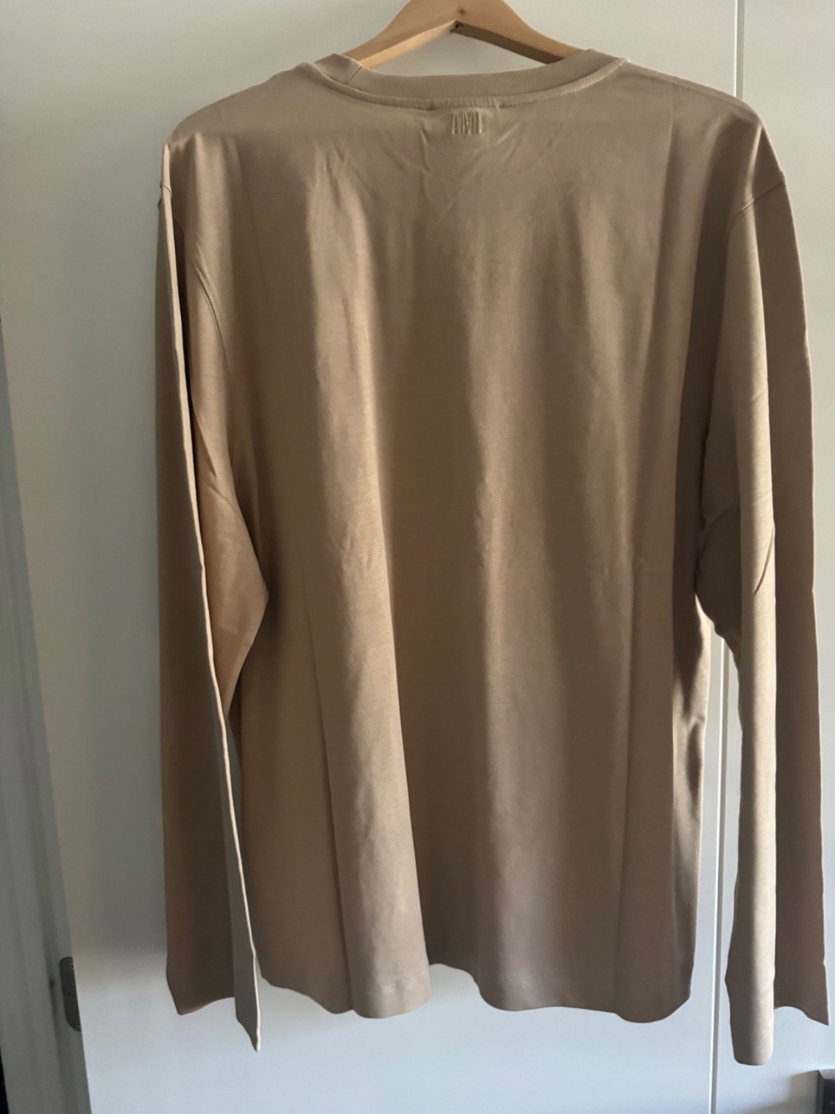 Authentic AMI Paris Long Sleeve T-Shirt NWT Unisex Organic Cotton Made Portugal