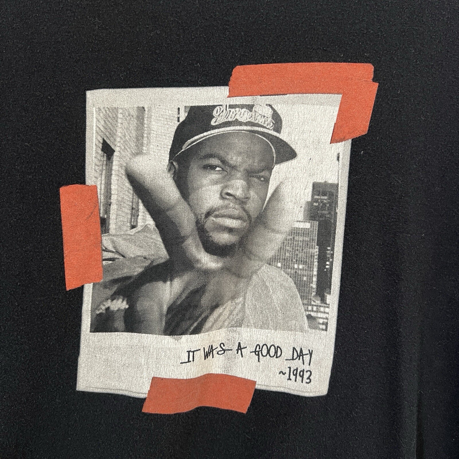 Ice Cube Graphic Shirt “It was a good day” Adult Size M Short sleeve Rap Retro