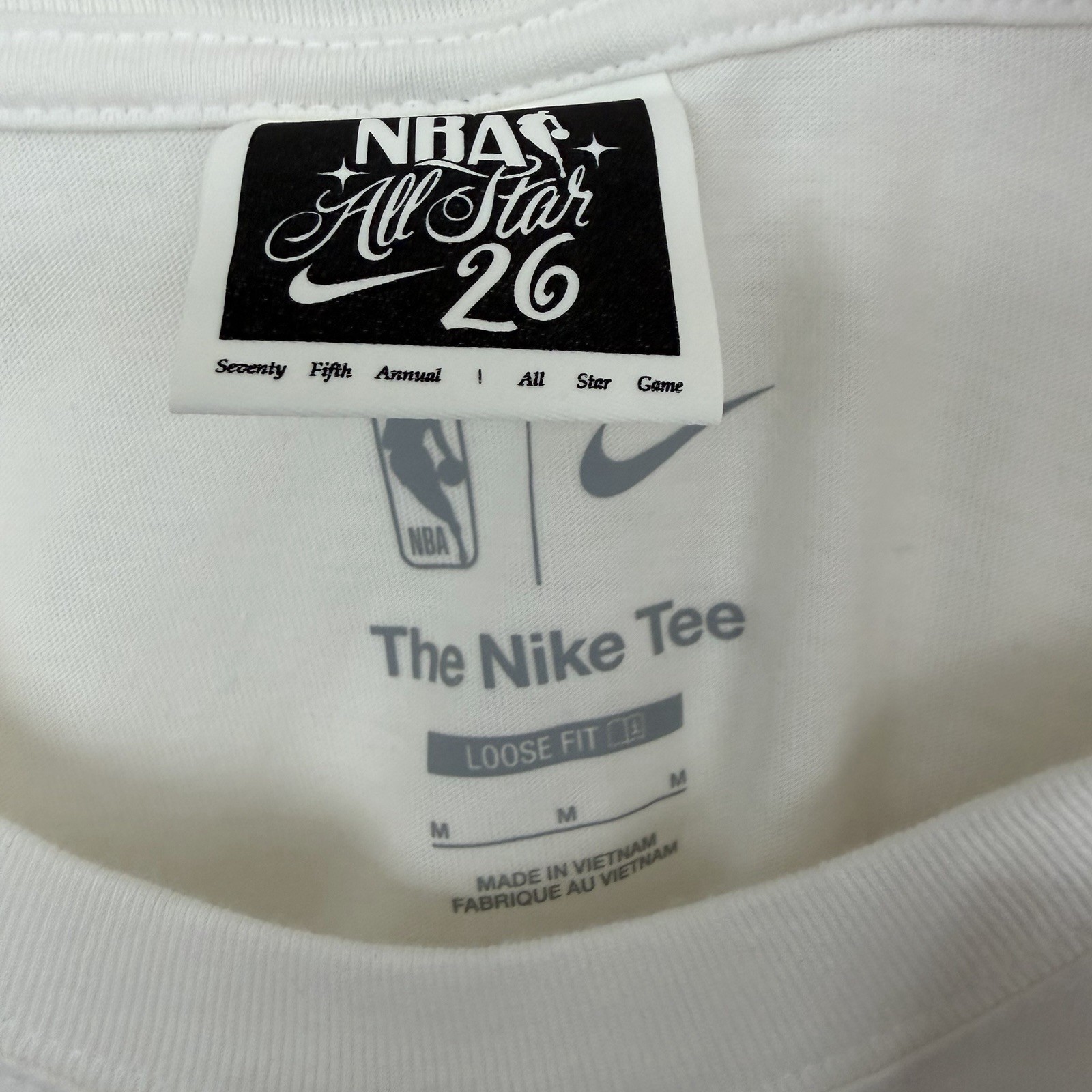NEW: Nike NBA All-Star 2026 Men’s Medium T-Shirt LA Los Angeles Loose Fit