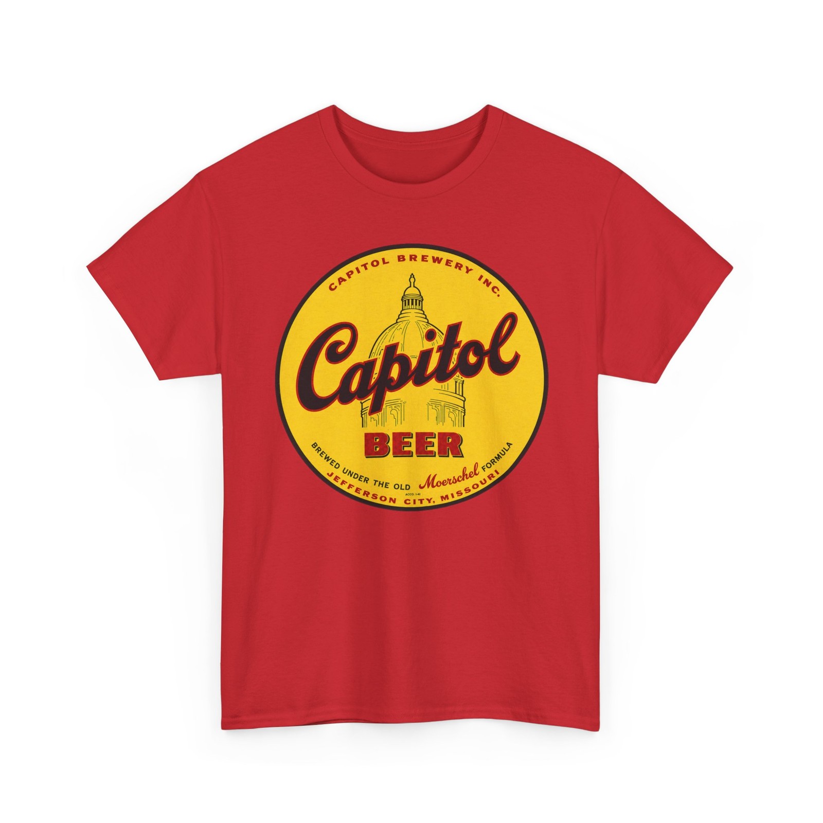Capitol Brewery Jefferson City MO Moerschel Formula Beer Breweriana T-Shirt