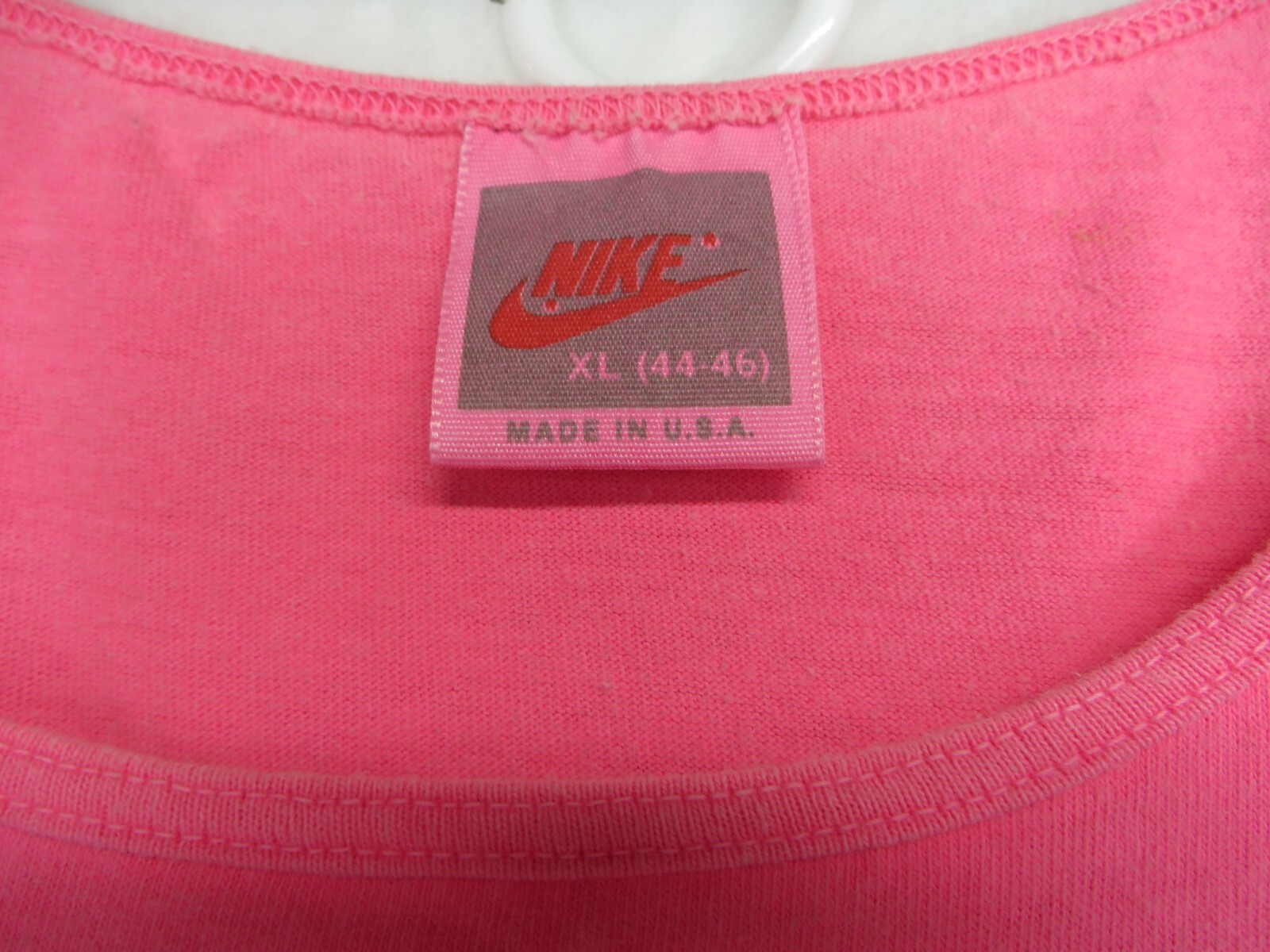 Vintage Nike Aqua Sock Tank Top Mens XL Neon Pink Single Stitch 90s USA