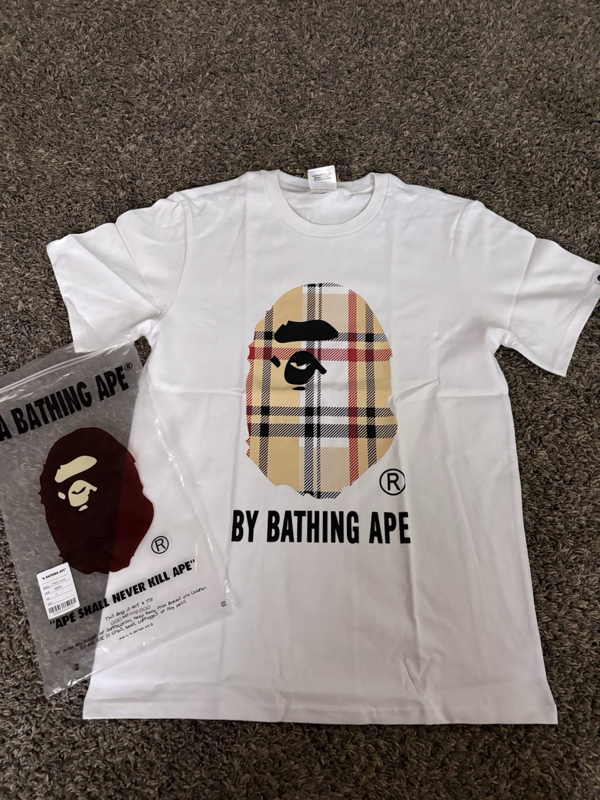 A Bathing Ape BAPE Men’s L Cotton Graphic Logo Crew Neck Tee Lot of 3