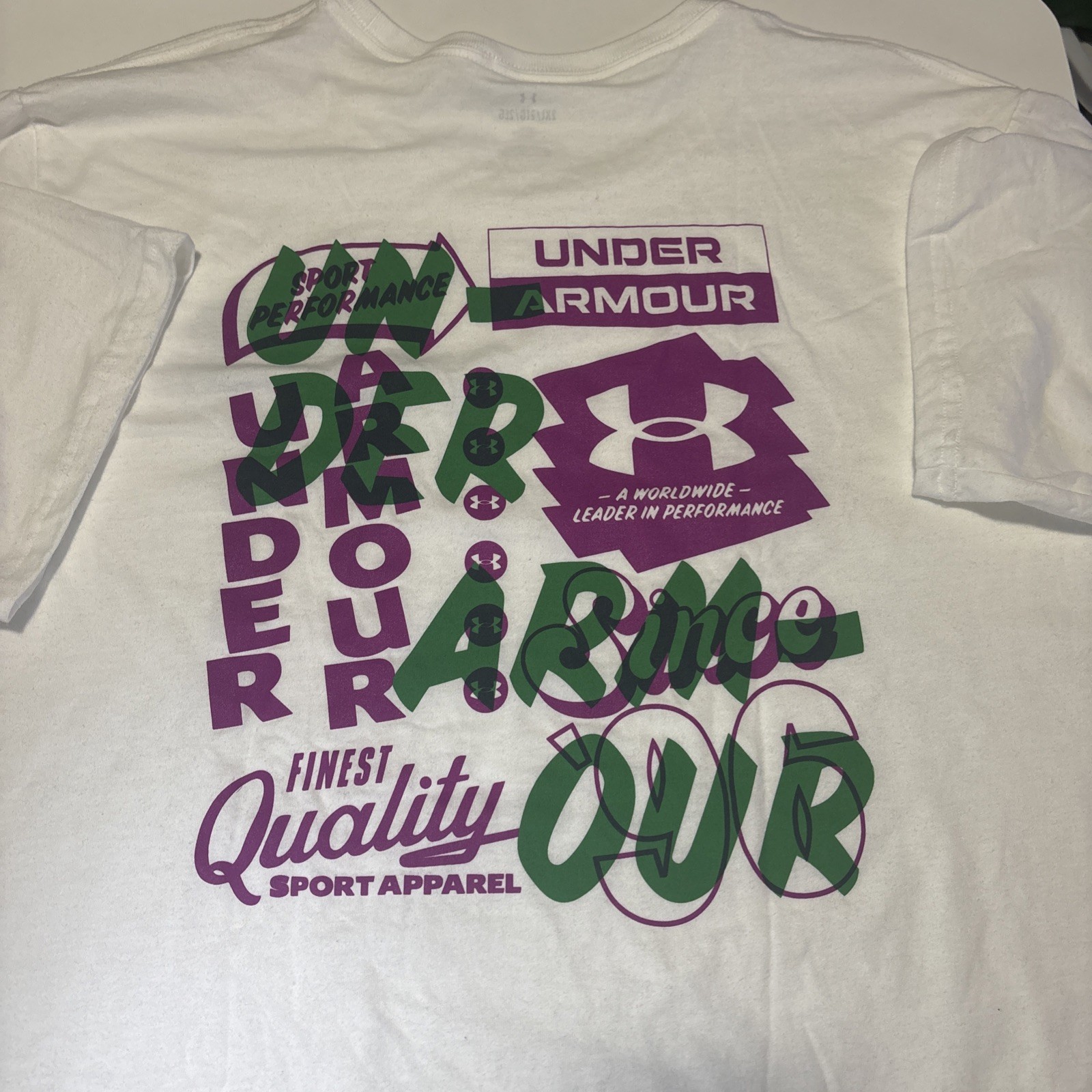 Under Armour Men’s Extra Large XXL 2XL Vintage Type T-Shirt White Loose NWT