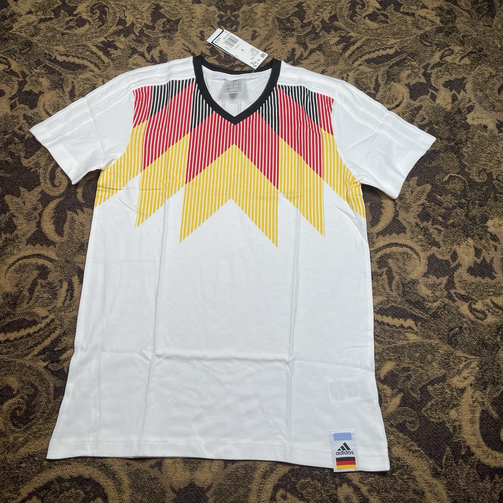 Mens Adidas Germany Retro Soccer Tee Shirt Size Small New