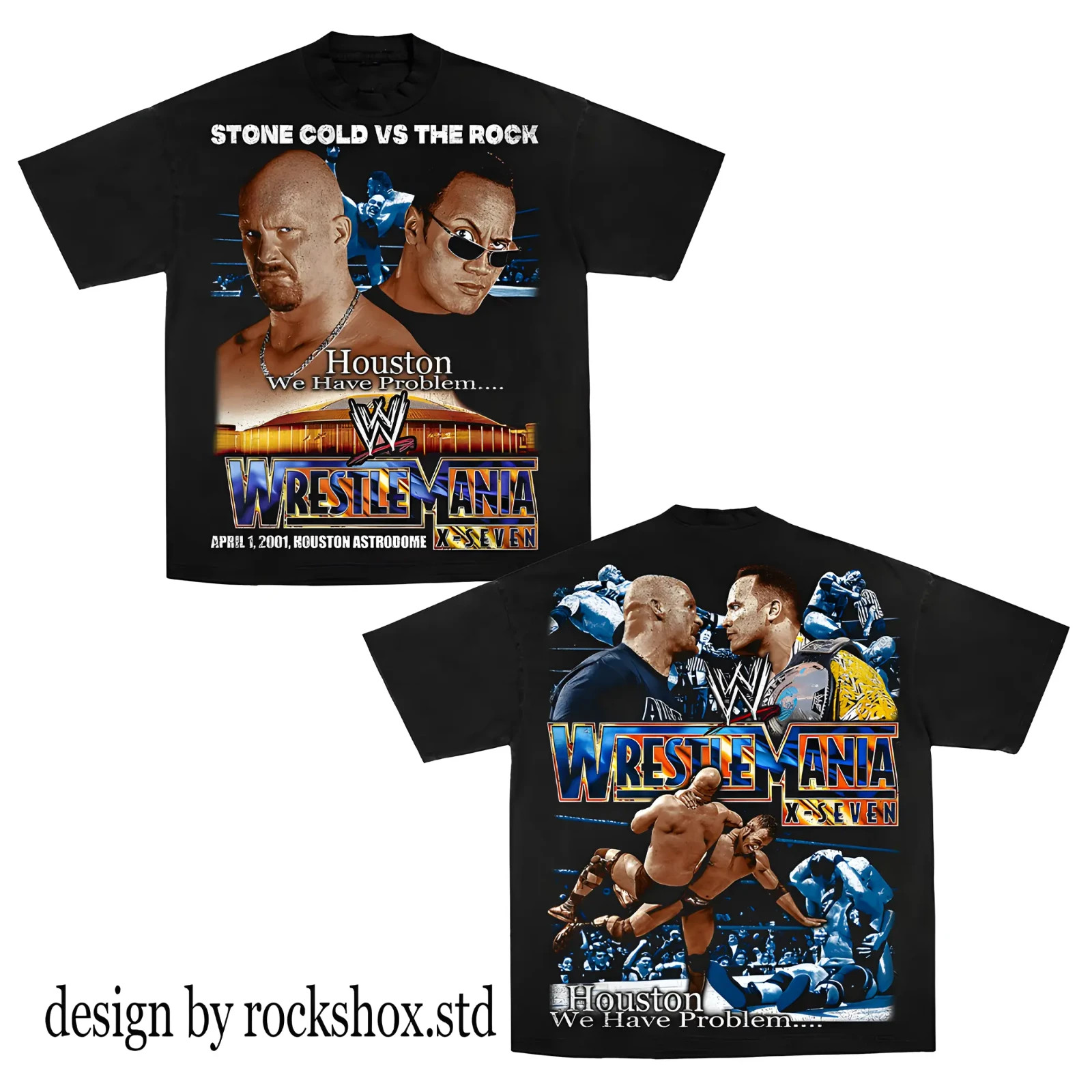 WWE Legend Stone Cold vs The Rock Premium 100% Cotton T-Shirt, The Champ Shirt