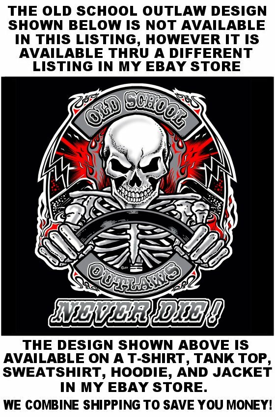 OLD SCHOOL MUSCLE HOT ROD OUTLAW GASSER DRAG CAR BLOWER SKULL SHIFTER TANK TOP
