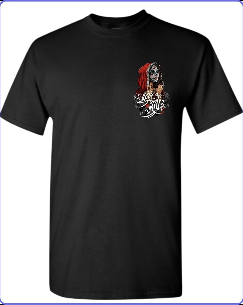 Love Kills Men’s T-Shirt Small To 3X-Large