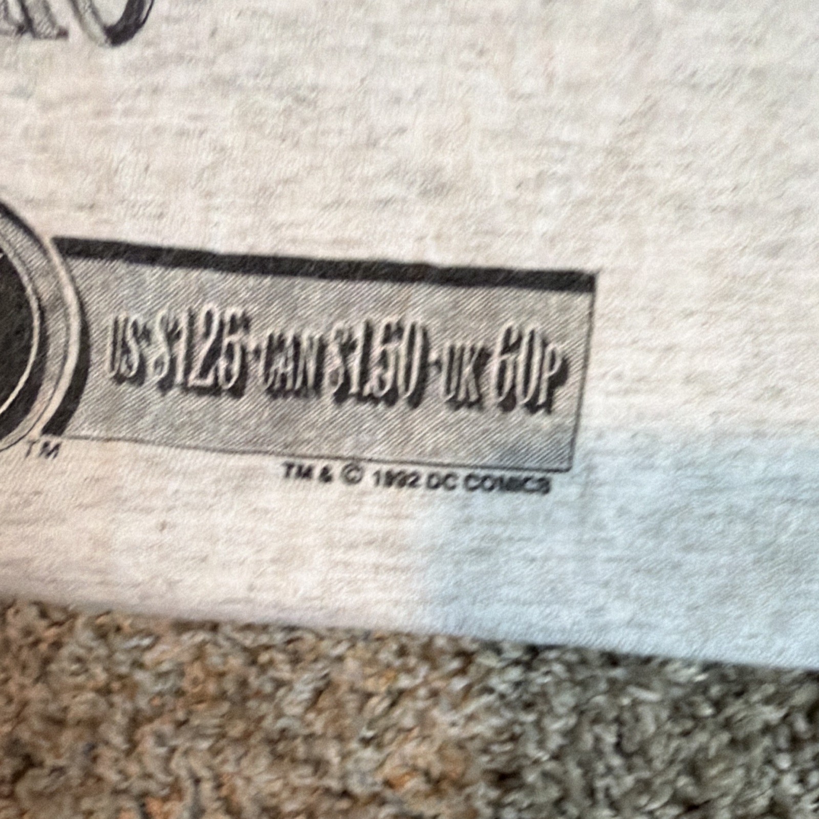 1992 Death of Superman Memorial T-Shirt Adult XL Graphic Tee Light Grey L&D