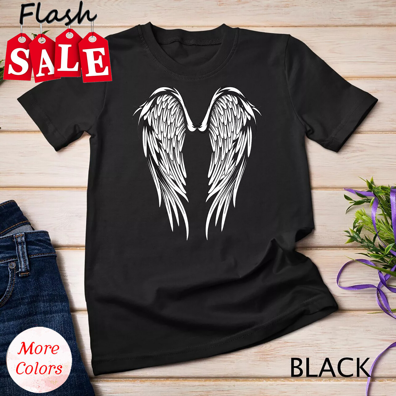 2025/Wings #2 On The Back Side Angel Unisex T-shirt