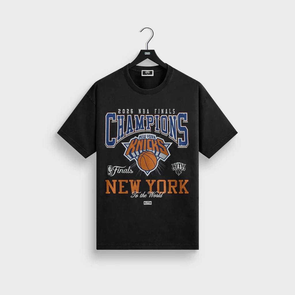 Kith for the New York Knicks 2026 Champions Tee Black – Size XL PRE-SALE