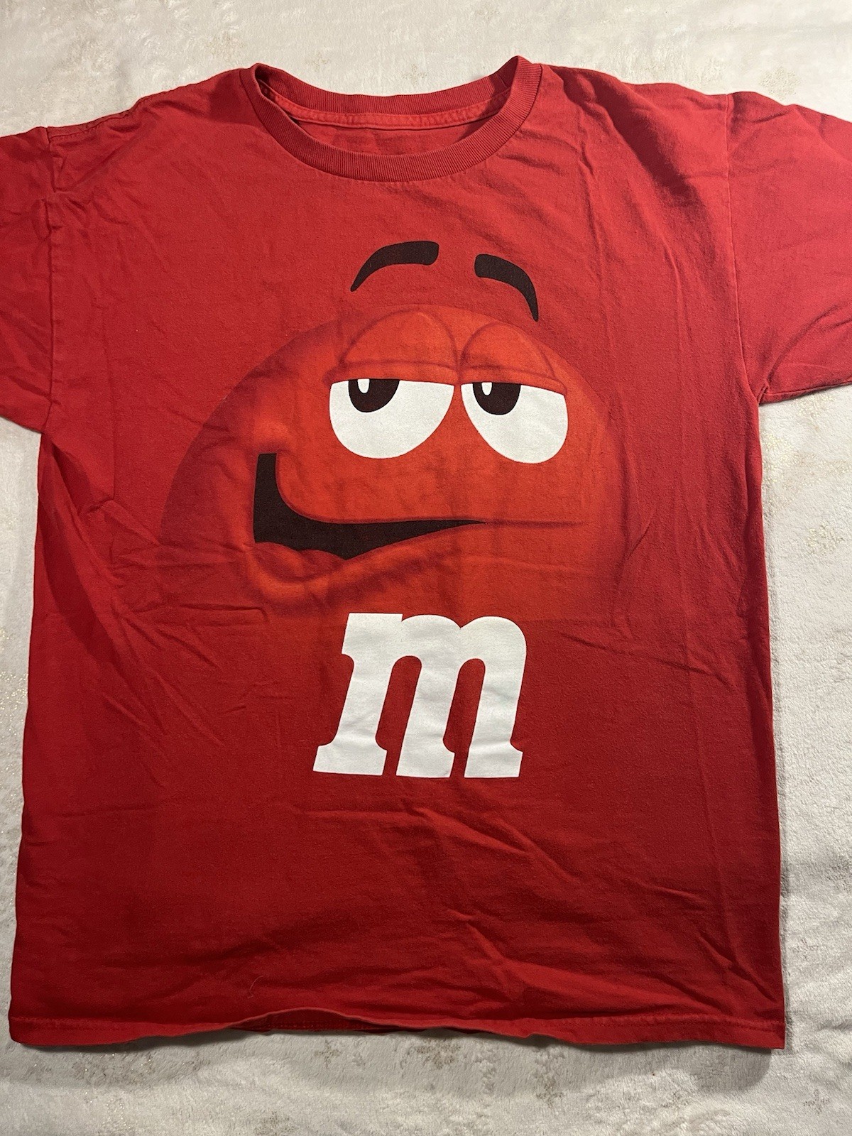 Vintage M&M’s Red Character Big Face Graphic T-Shirt – Unisex S/M