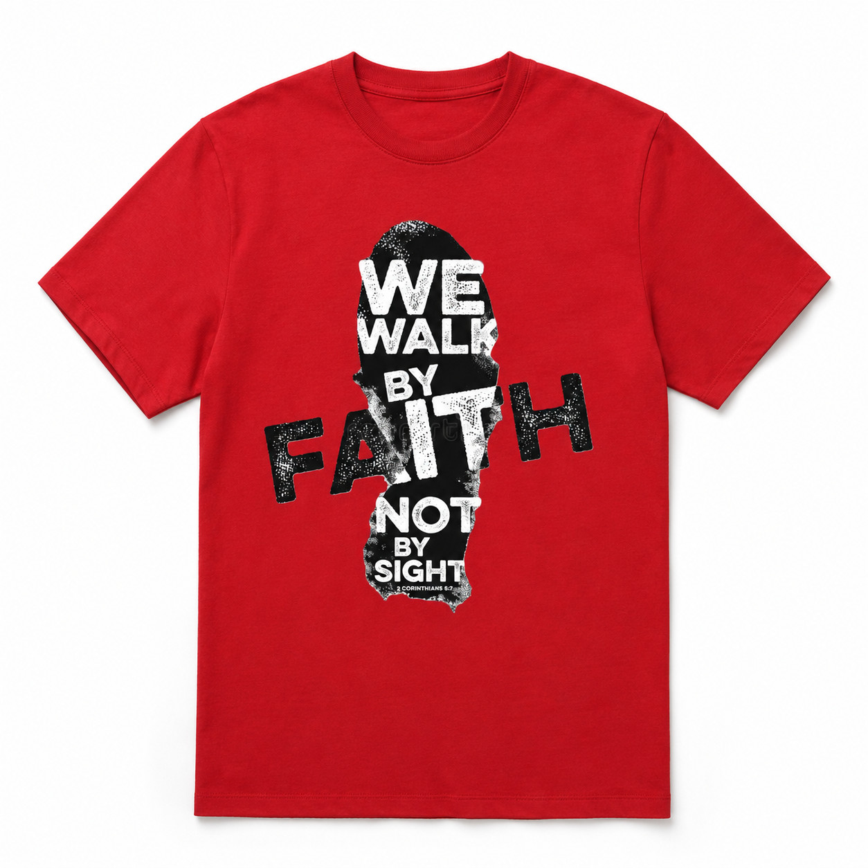 Men’s Christian Graphic Print Casual Crew Neck T-Shirt Streetwear Fashion Tee