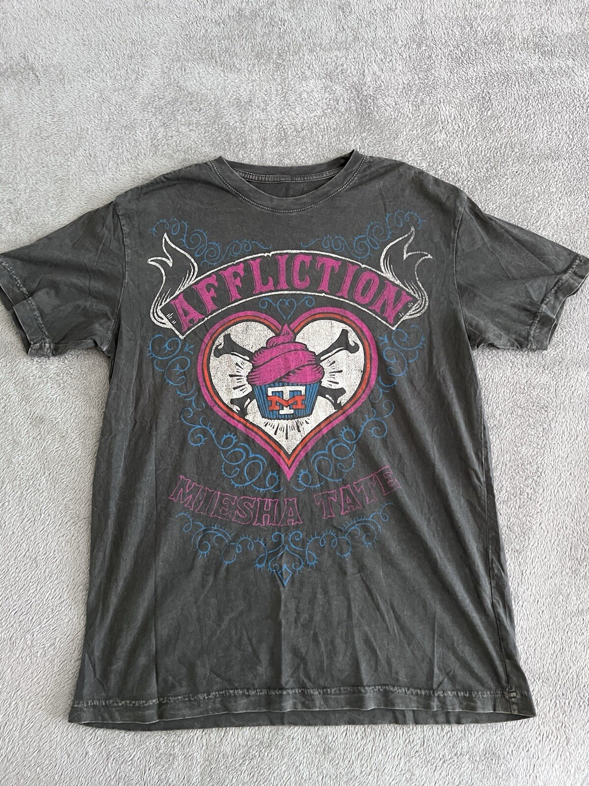 Miesha Tate Short Sleeve Slim Fit Cupcake MMA T-shirt