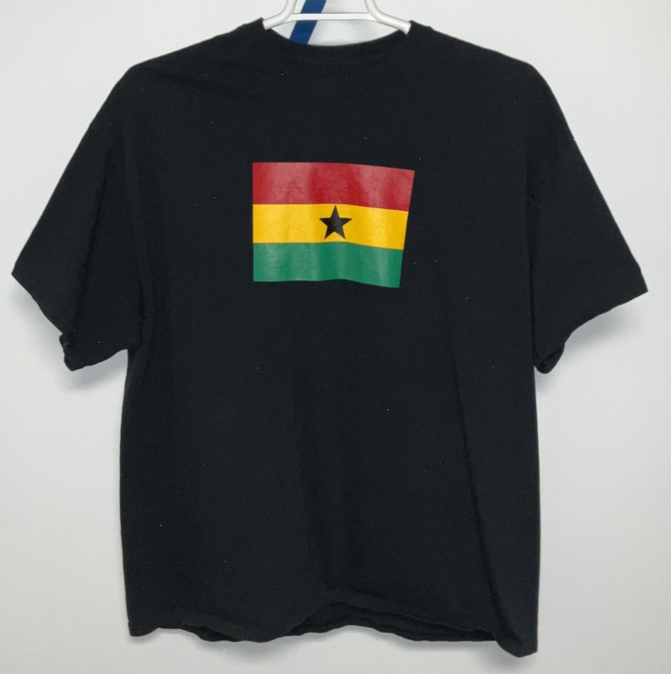 Ghana Short Sleeve T-Shirt Men’s 2XL Black