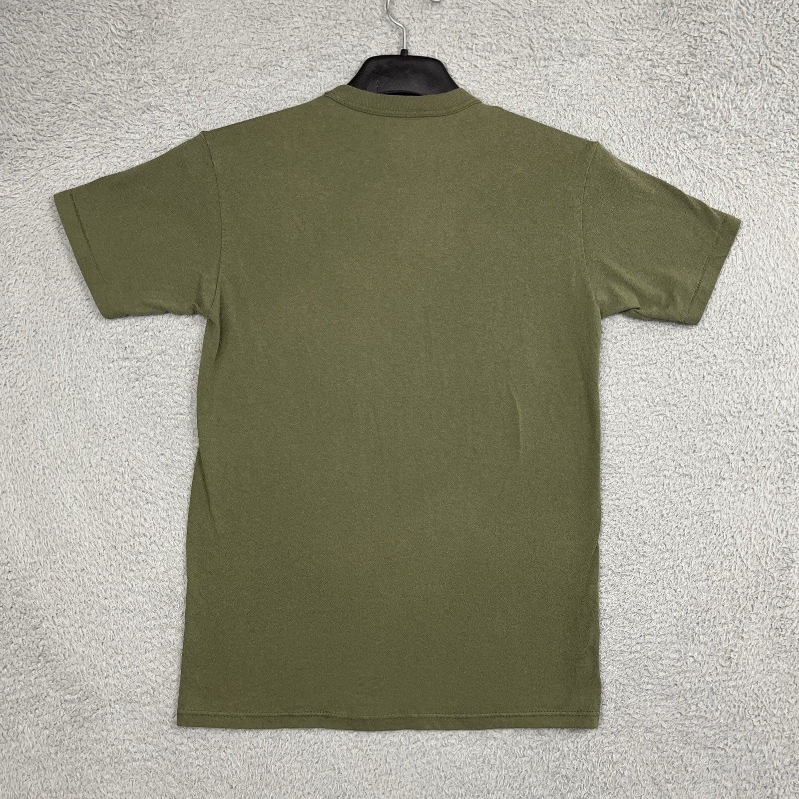 VTG Soffe T Shirt Tag M 17.5” PTP Single Stitch Sleeve Army Green Olive Military