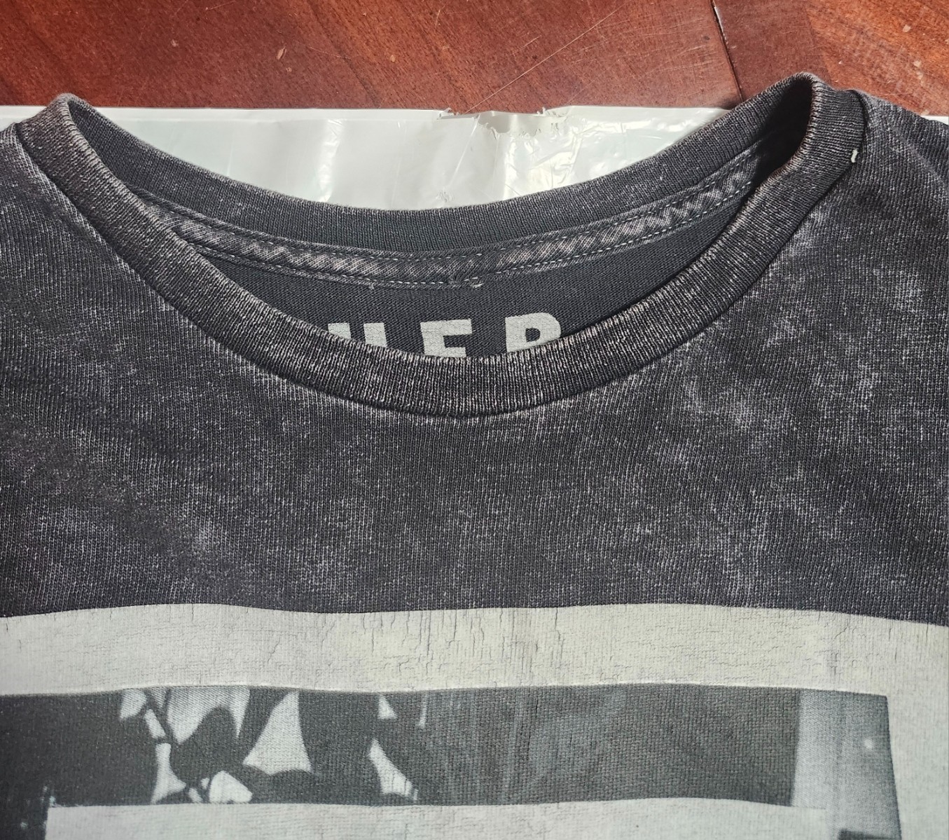 H.E.R. Shirt Black Size L/G Acid Wash Graphic Singer Band Tee R&B Soul Hip Hop