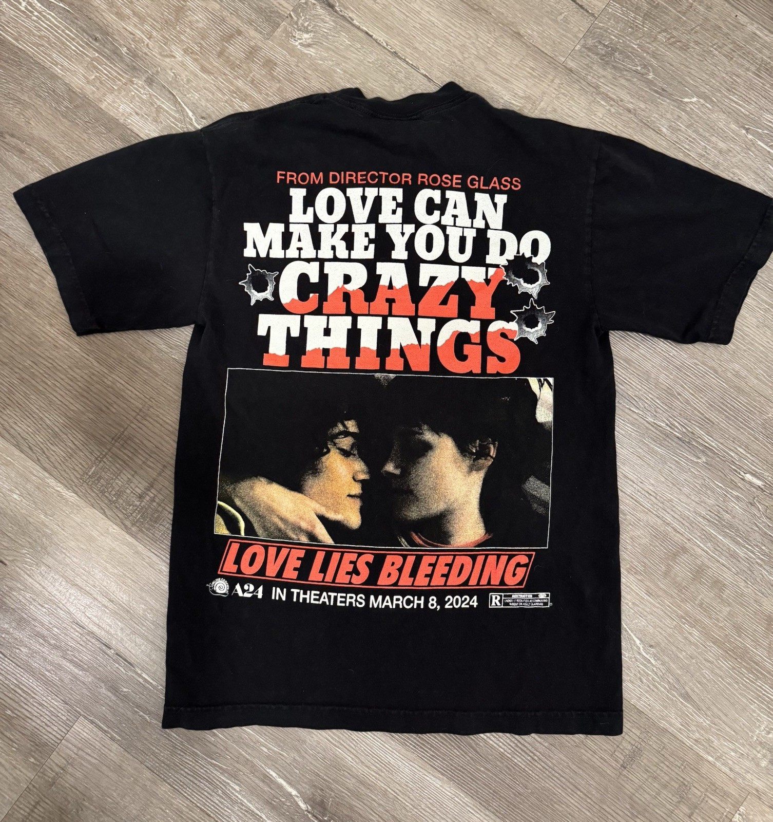 A24 Online Ceramics x Love Lies Bleeding Crazy Things T-Shirt Small Rose Glass