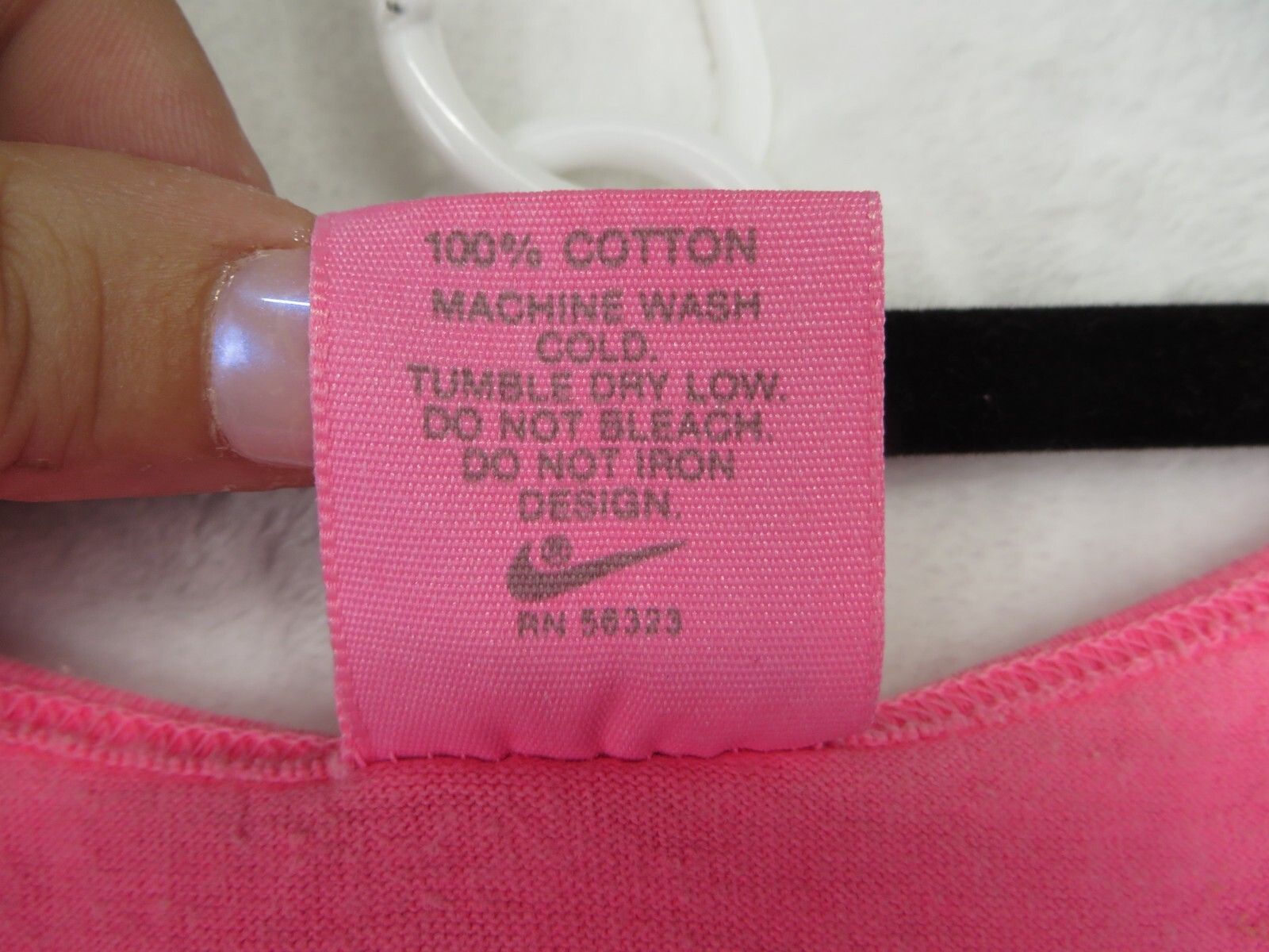 Vintage Nike Aqua Sock Tank Top Mens XL Neon Pink Single Stitch 90s USA