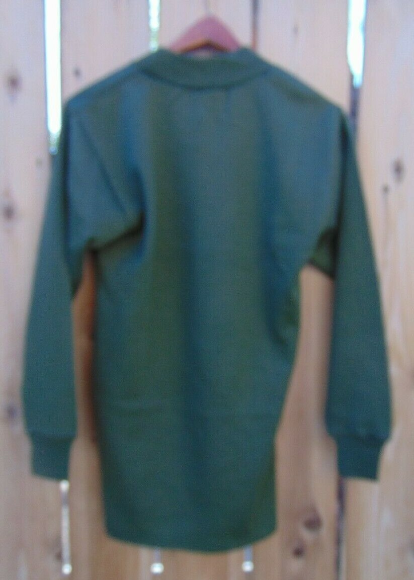 Belgian Military wool/acrylic blend O.D. night/day shirt, Size S, NOS, free ship
