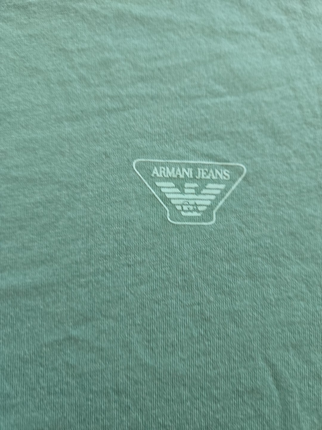 Armani Jeans 100% Pima Cotton Green T-shirt Large Brand New With Tags