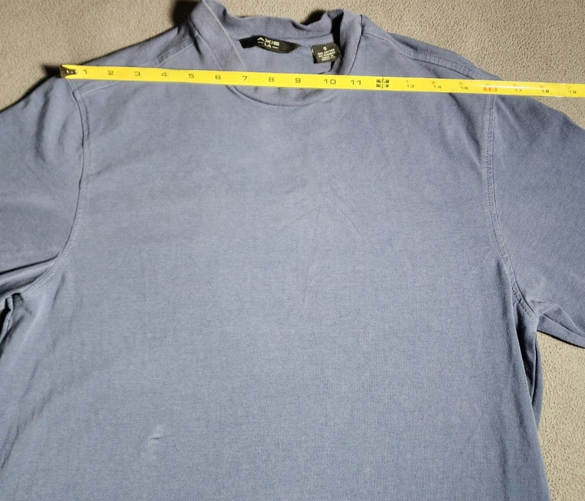 Axis LA T-Shirt Men Small Blue Short Sleeve Outdoor Round Neck Pull On