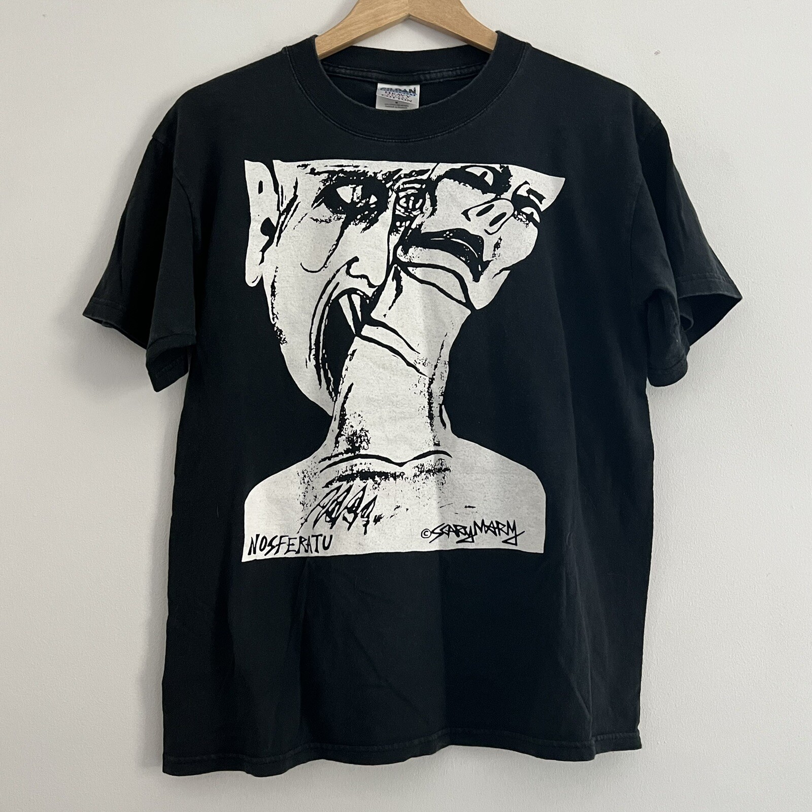 Vintage 90s Nosferatu 1994 Scary Mary Art Shirt M Vampire Horror Gothic Dracula