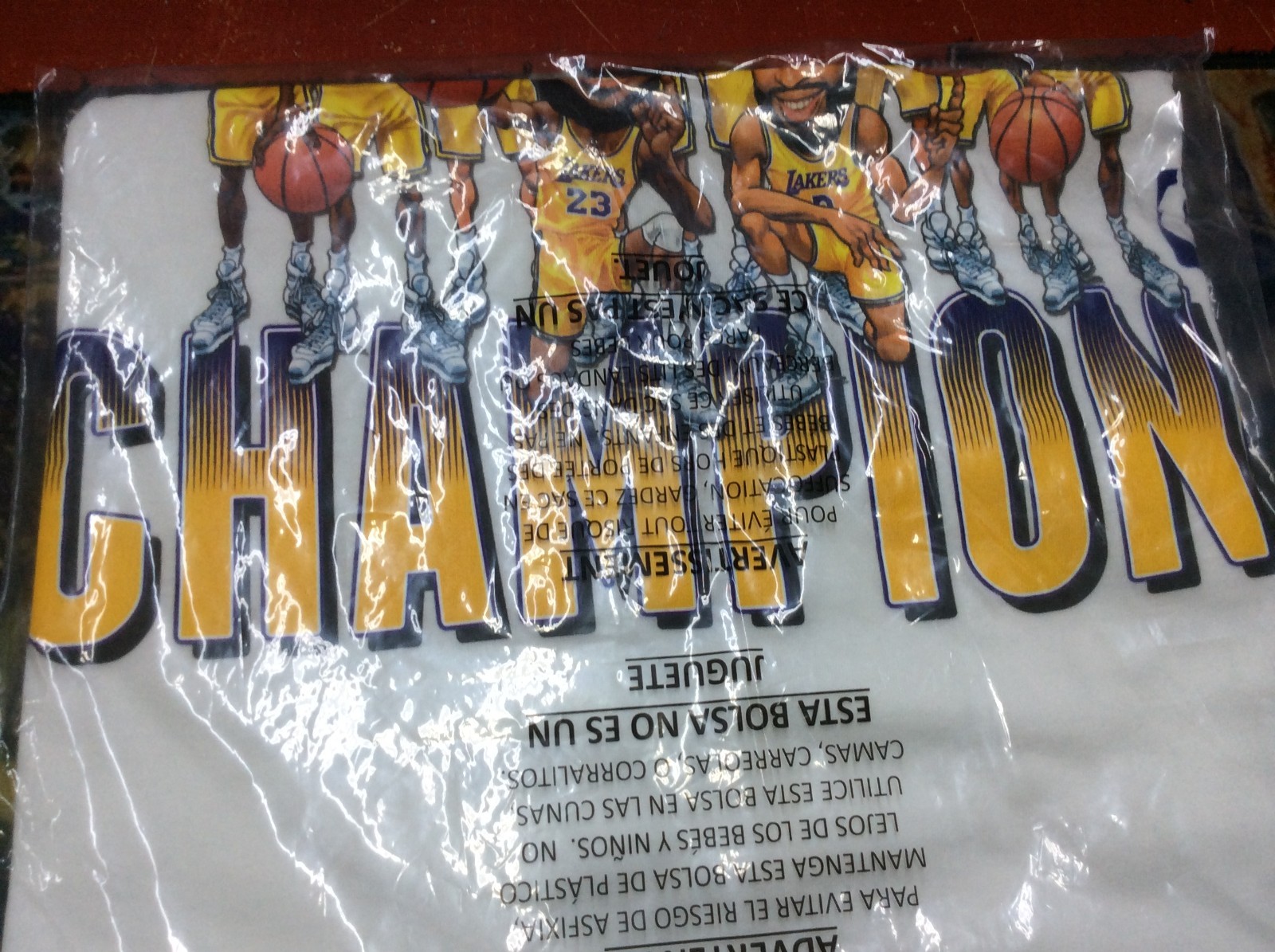LA Lakers Fanatics NBA Finals 2020 Champions Caricature T Shirt Men’s size L NWT