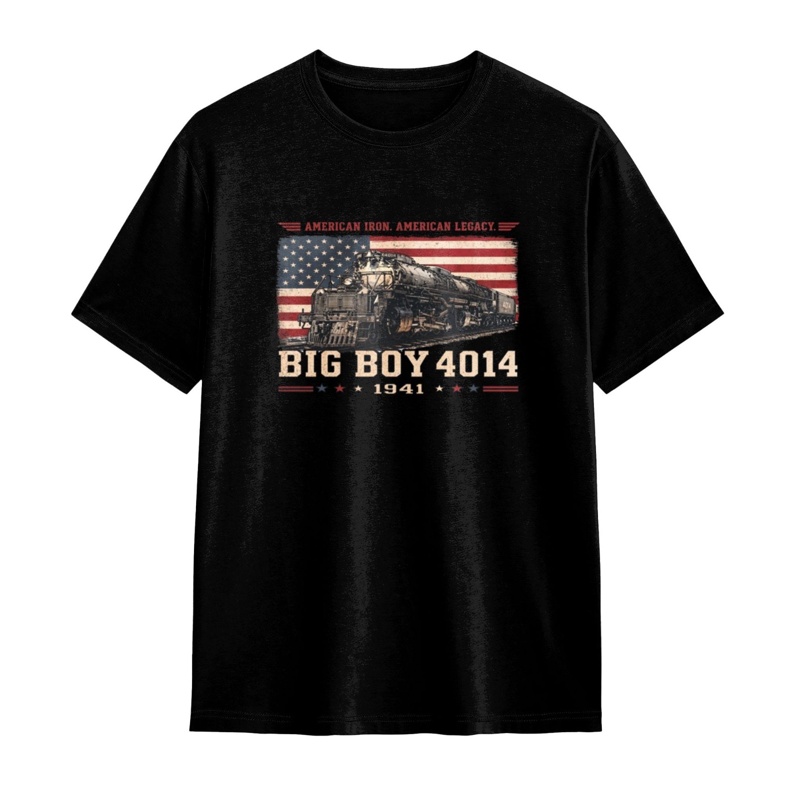 Big Boy 4014 Steam Locomotive T-Shirt American Railroad Heritage 1941 Train