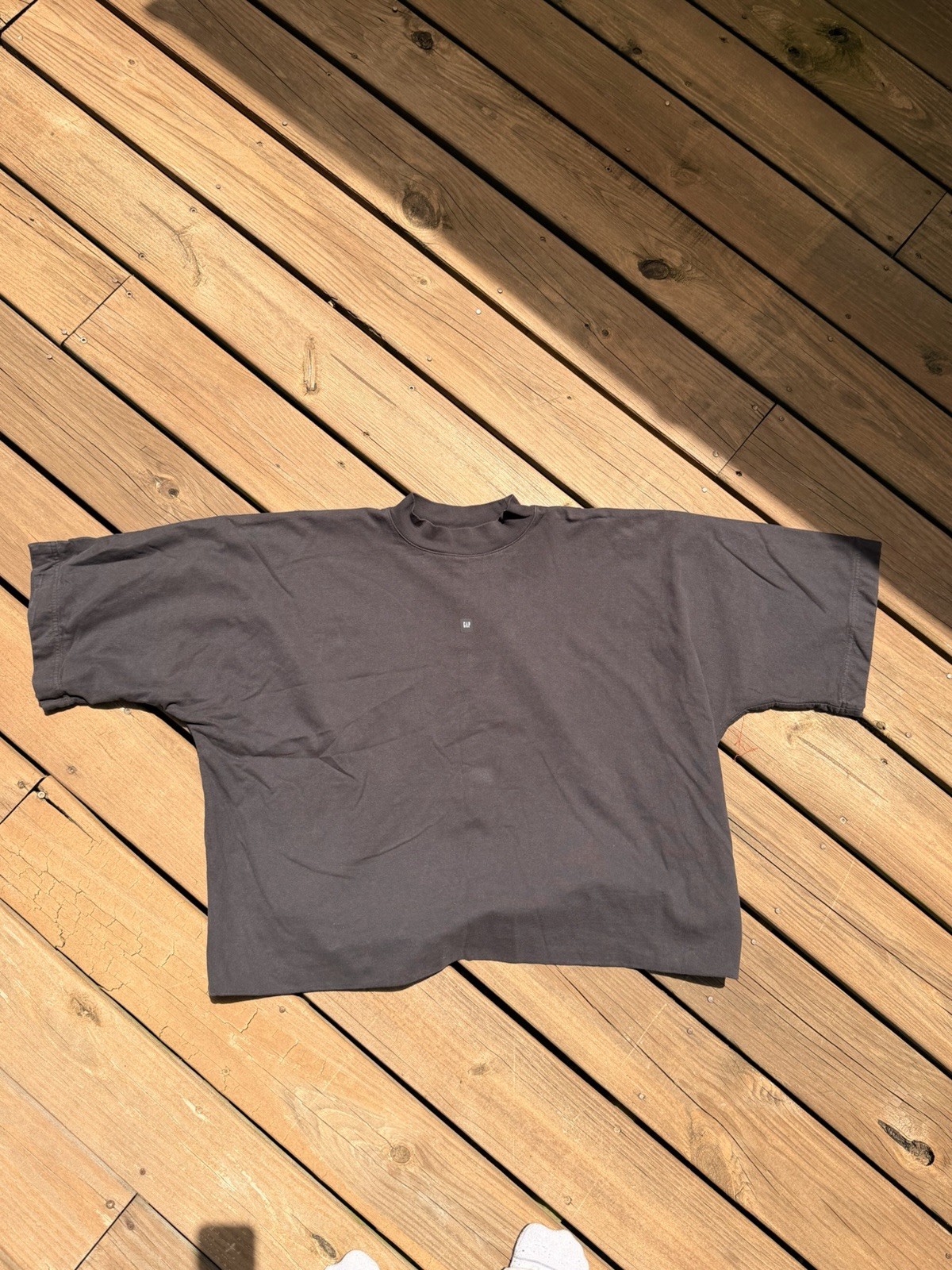 Yeezy Gap No Seam Oversized Double Layer T-shirt Black Small