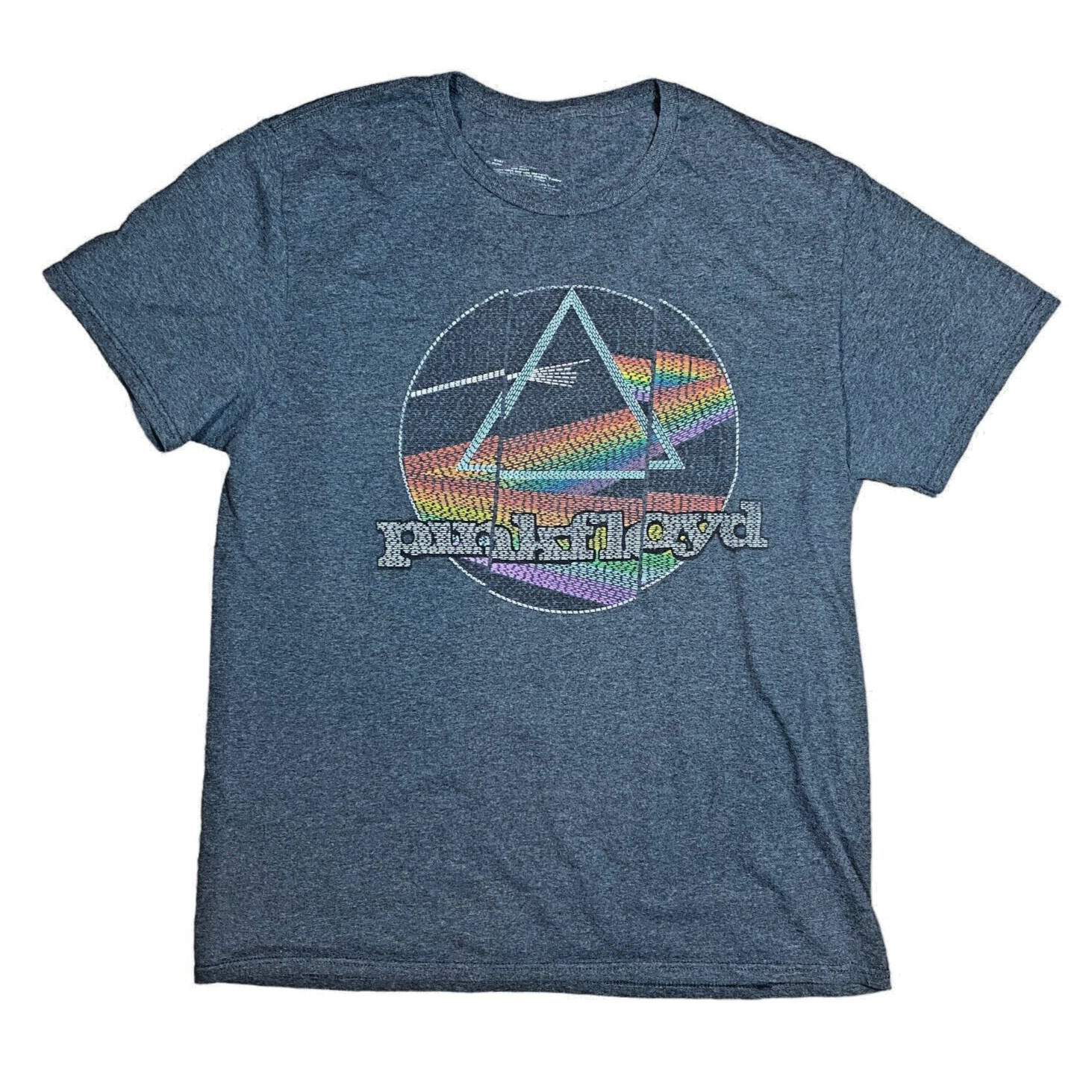 Pink Floyd Dark Side of the Moon Retro Graphic Slate Gray T-Shirt – Size M