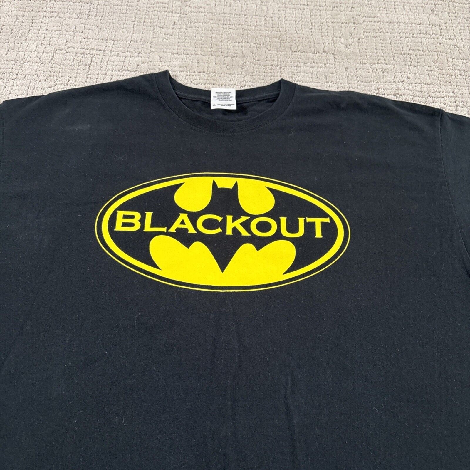 Batman Blackout,The Dark Night Mens T Shirt. Size XL